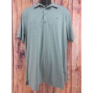 Travis Mathew Mens Polo Shirt Large Sage Green